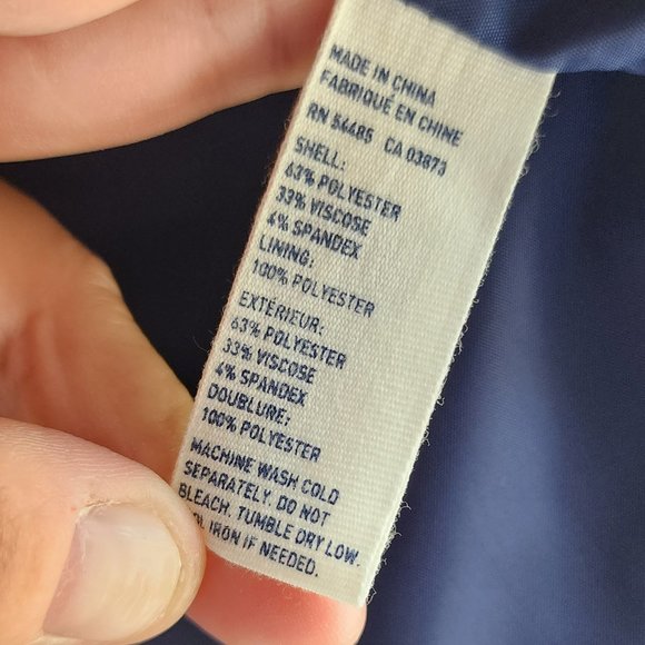 American Eagle Outfitters Dark Navy Suit Jacket Size Medium - Picture 6 of 16